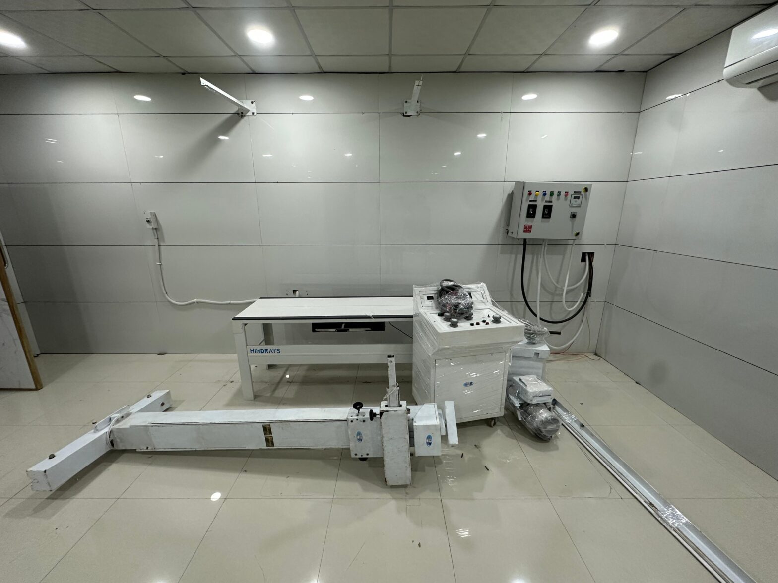 X ray machine installation